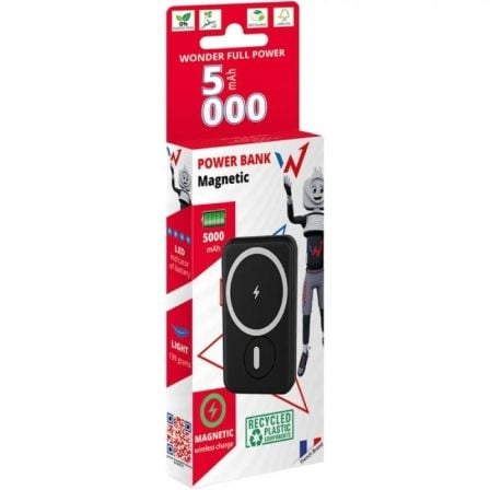 Powerbank 5000mAh Wonder WX5MAG 20W Negra