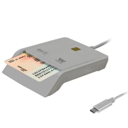 Lector de DNI y Tarjetas Woxter PE26-198 USB Tipo-C Blanco