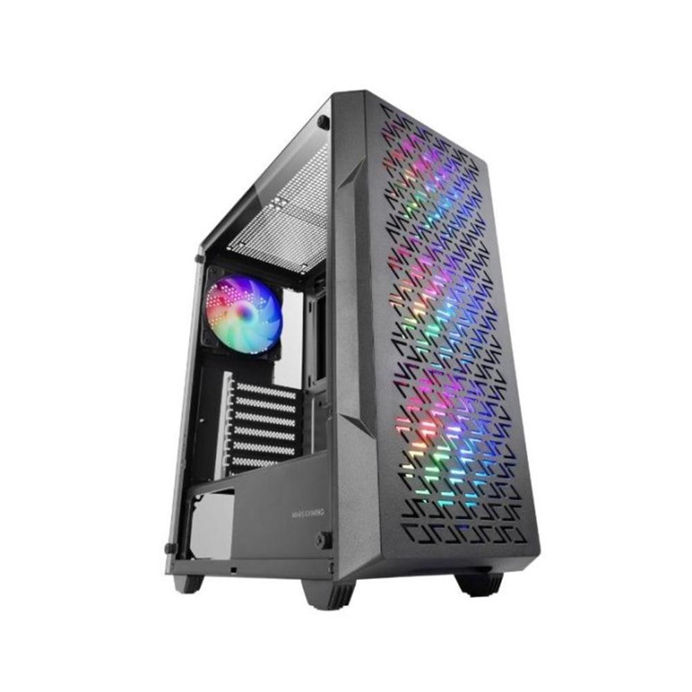 Mars gaming mc - geo atx frgb cristal templado negro