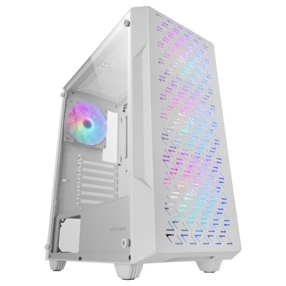 Mars gaming mc - geo atx frgb cristal templado blanco