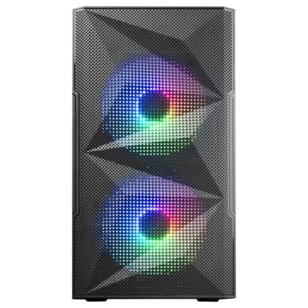 Mars gaming mc - me matx frgb cristal templado negro