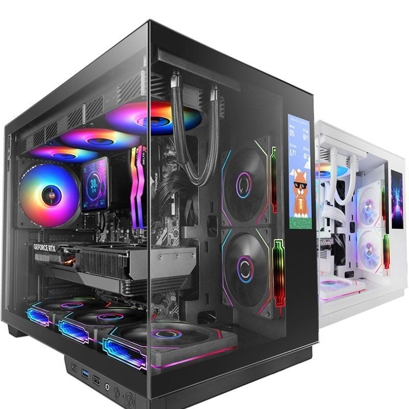 Mars gaming mcmirage atx cristal templado negro
