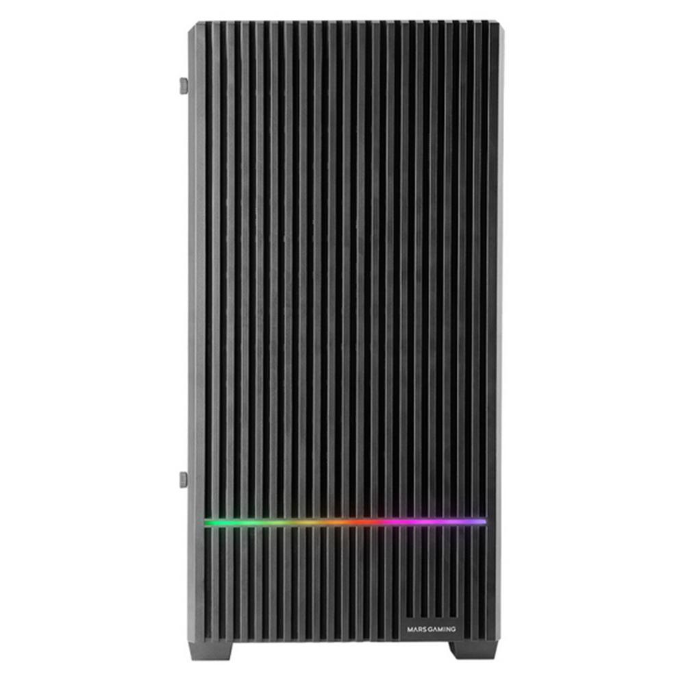 Mars gaming mc - quantum atx argb cristal templado negra