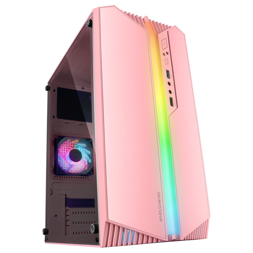 Mars gaming mc - s1 matx argb rosa