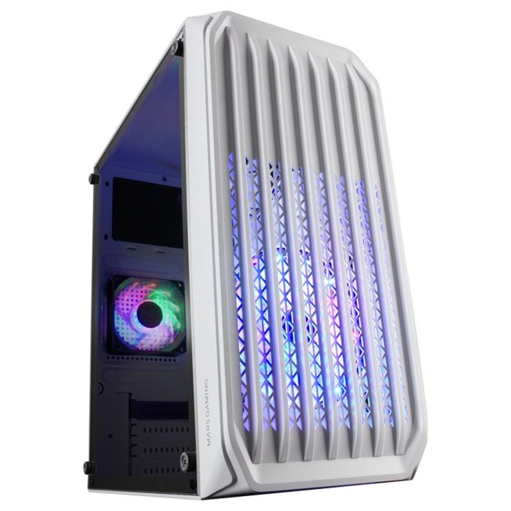 Mars gaming mc - s2 frgb cristal templado blanco