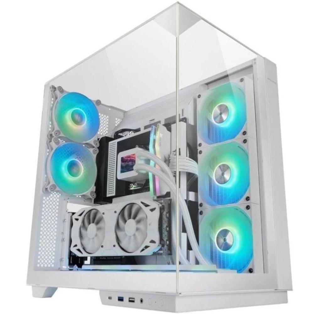 Mars gaming mc3gf atx frgb cristal templado blanco