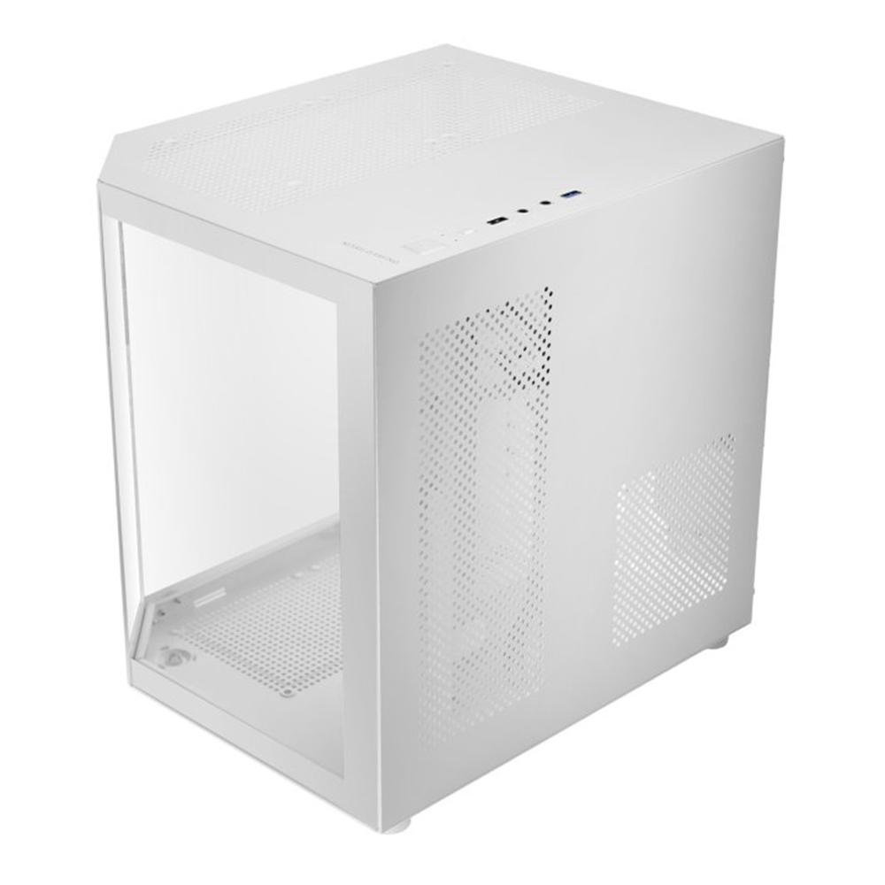 Mars gaming mc3tlite matx cristal templado blanco