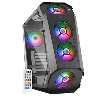 Mars gaming mc51 premium atx 2 x usb 3.0 5 x 120mm argb
