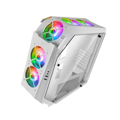Mars gaming mc51 premium blanco atx 2 x usb 3.0 5 x 120mm argb