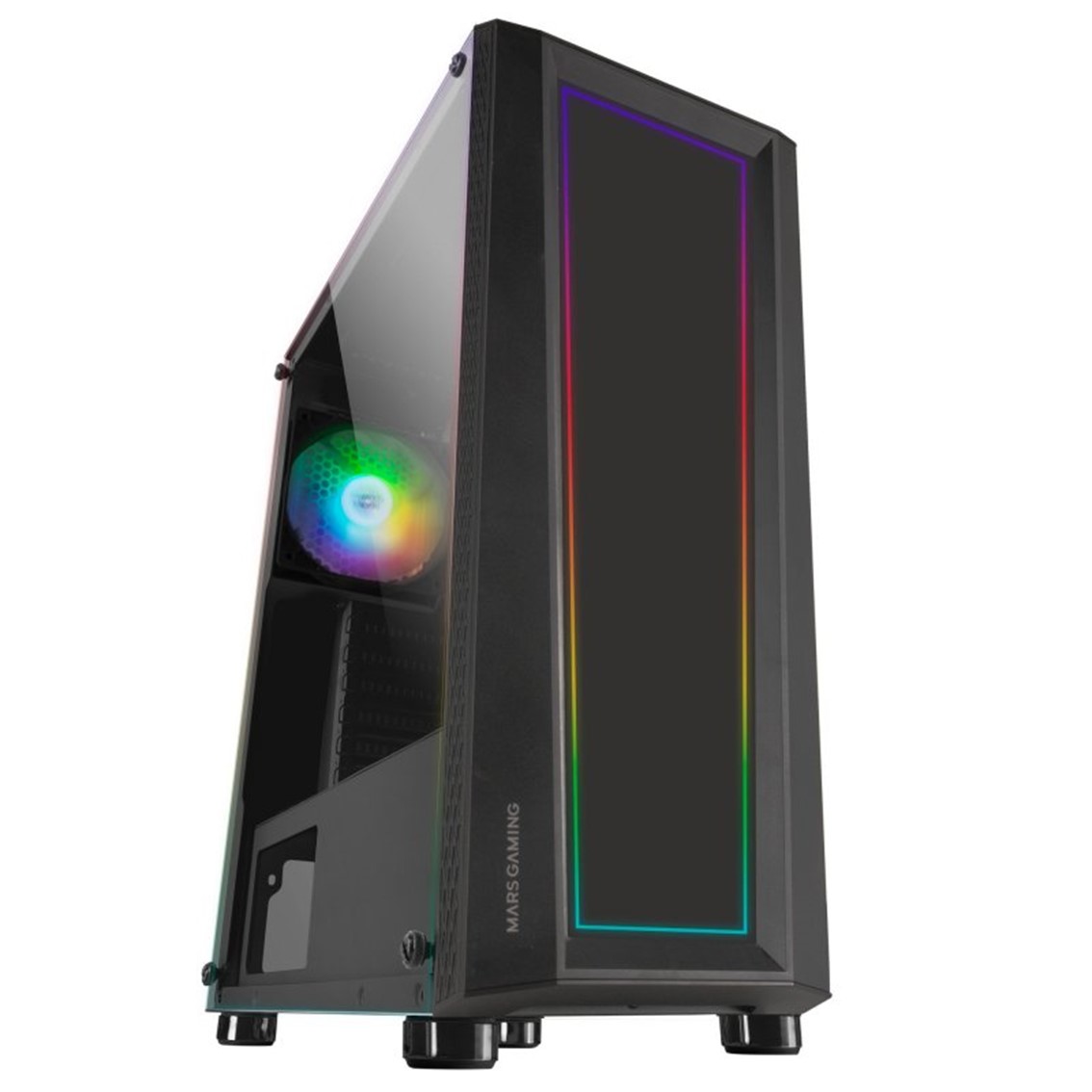Mars gaming mcart negro atx 1 x usb 3.0 2 x usb 2.0 1 x 120mm frgb