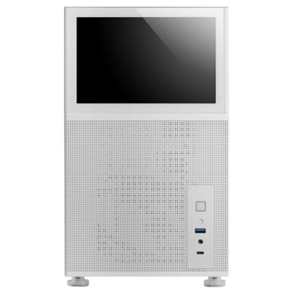 Mars gaming mclcd matx cristal templado pantalla ips 8 pulgadas blanco