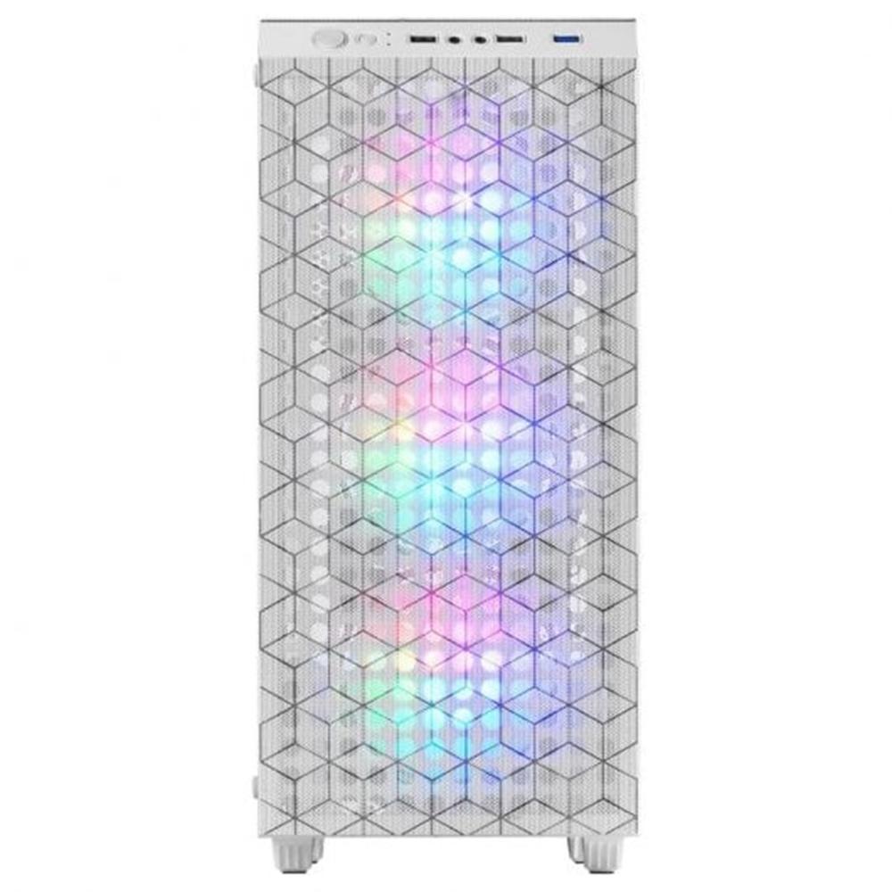 Mars gaming mcmagw atx rgb cristal templado blanco