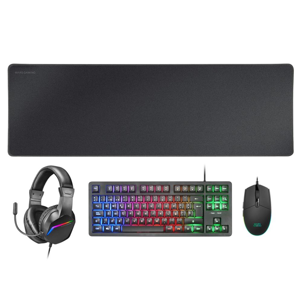Mars gaming mcprgb3fr 4 en 1 negro frances