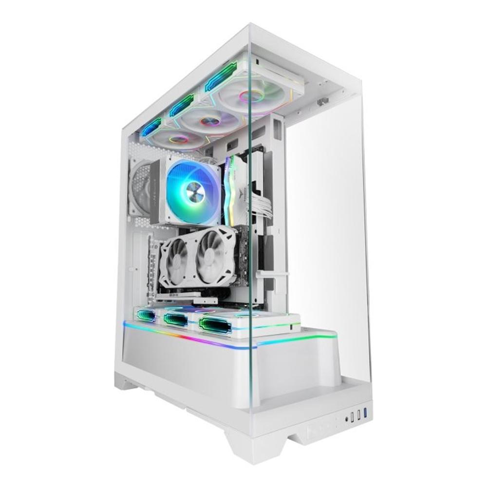 Mars gaming mcprismaw atx cristal templado blanco