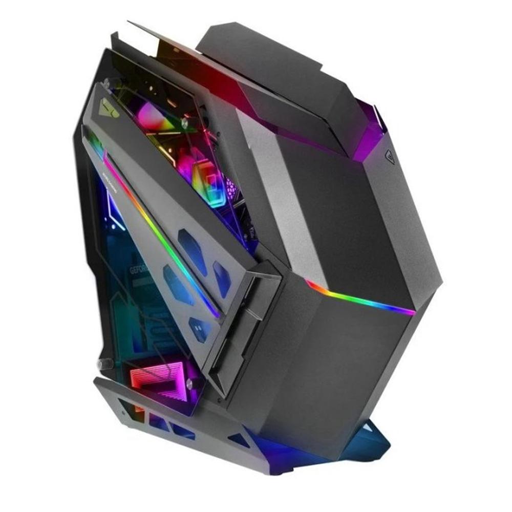 Mars gaming mctitan atx argb cristal templado negra