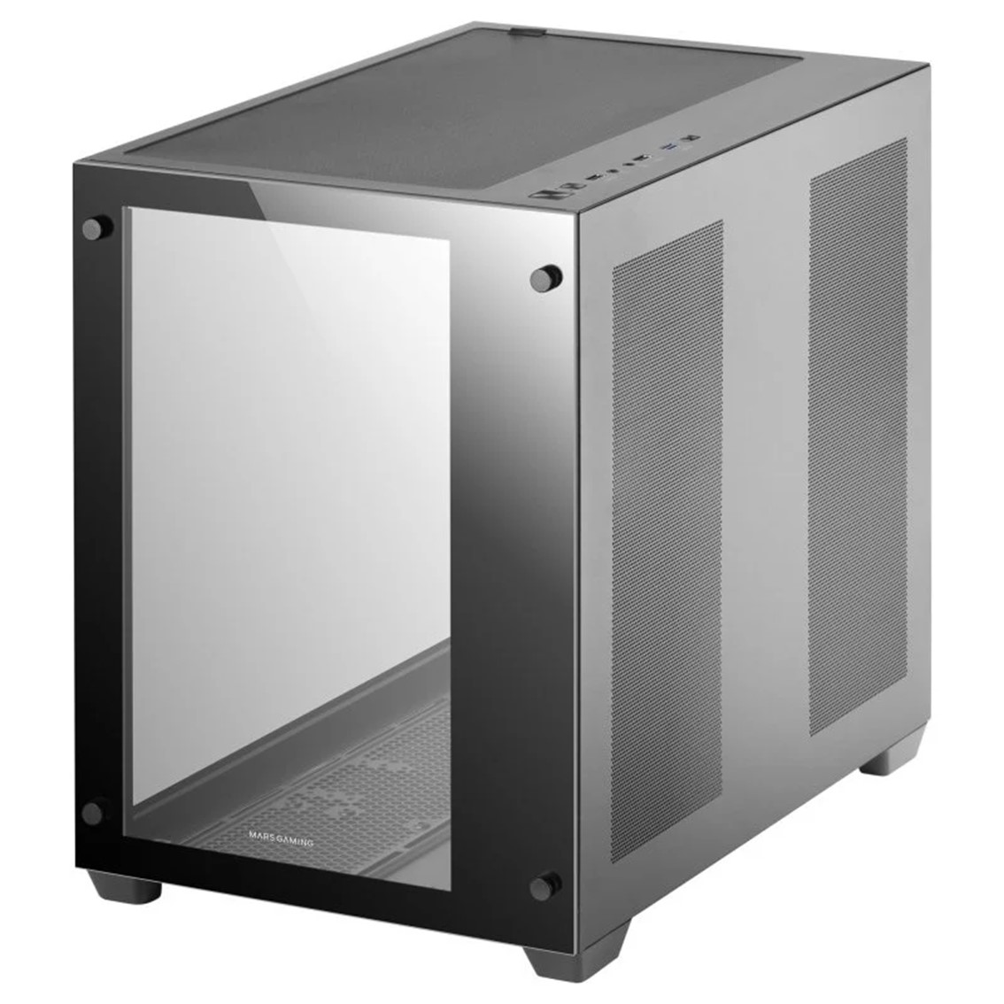 Mars gaming mcv3 negro e - atx 1 x usb 3.2 2 x usb 2.0