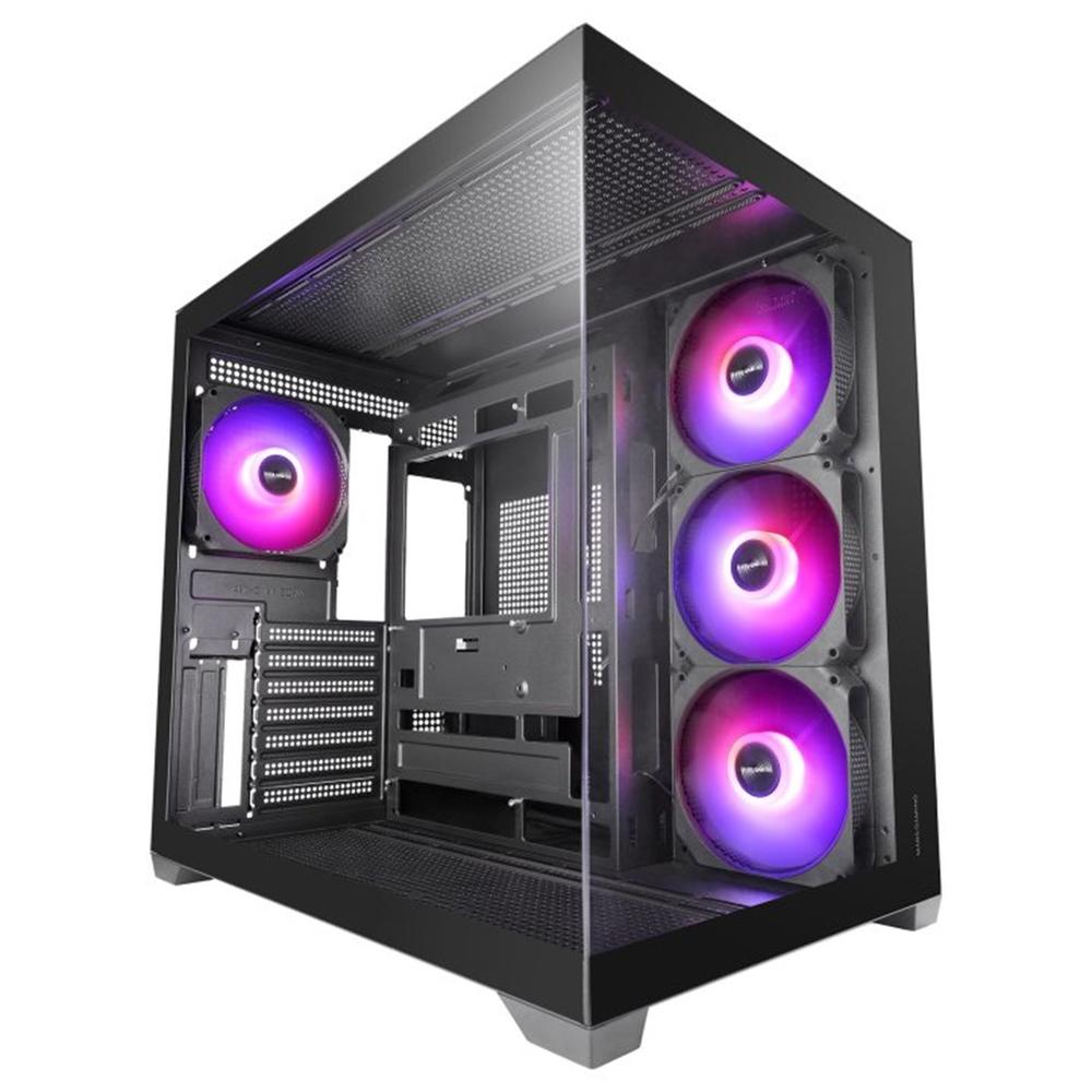 Mars gaming mcv5 atx argb cristal templado negra