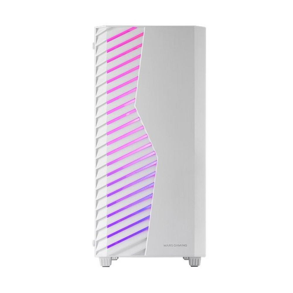 Mars gaming mcvolt atx argb cristal templado blanco