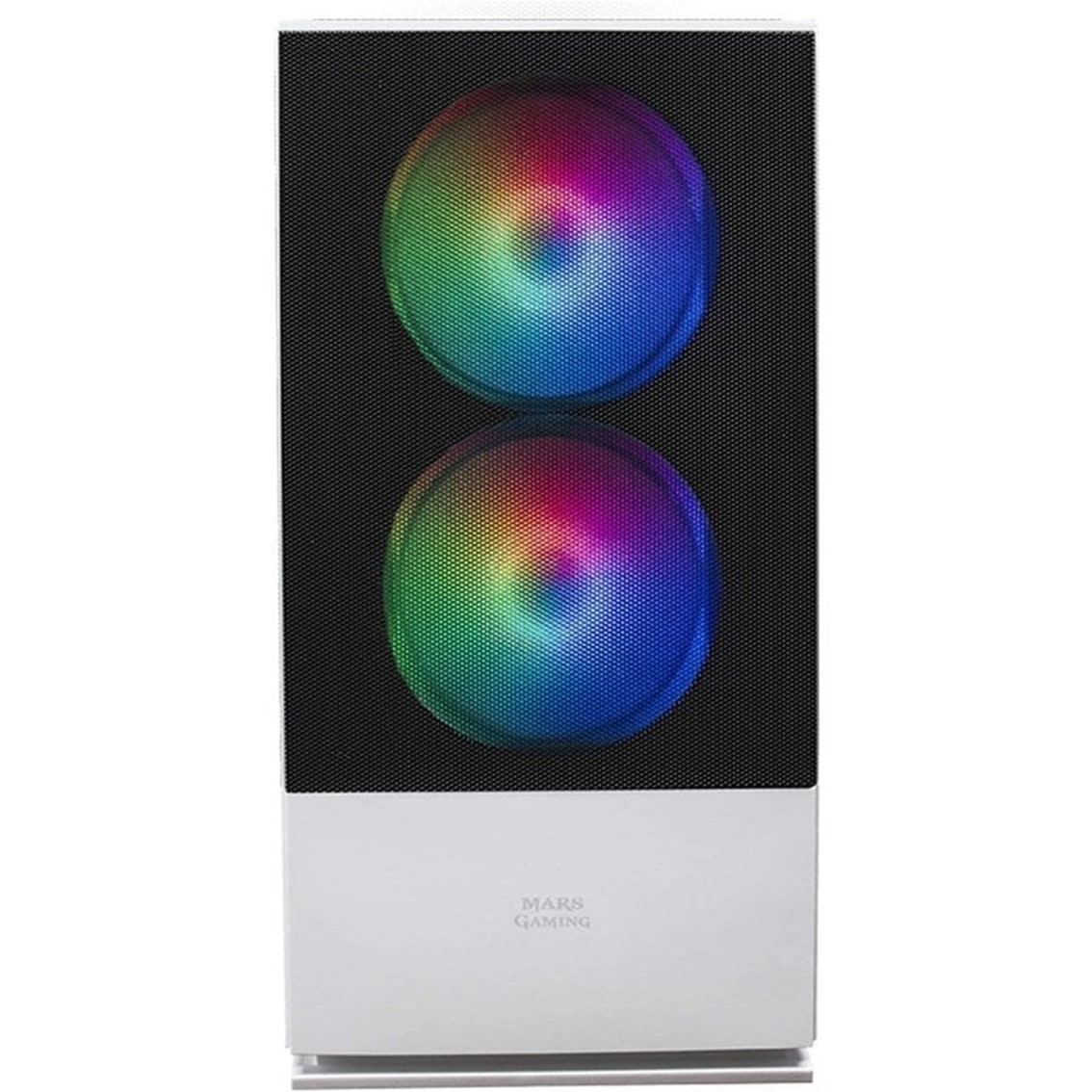 Mars gaming mcz premium micro atx 1 x usb 3.0 2 x usb 2.0 2 x 120mm frgb blanco