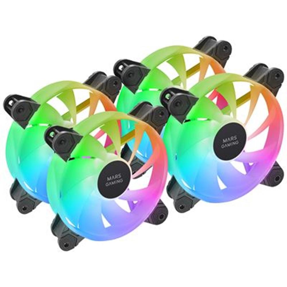 Mars gaming mf4a argb 4x 120mm negro
