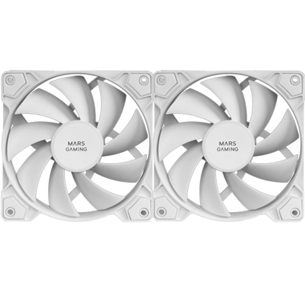 Mars gaming mfpwmx2w 2 x 120mm blanco