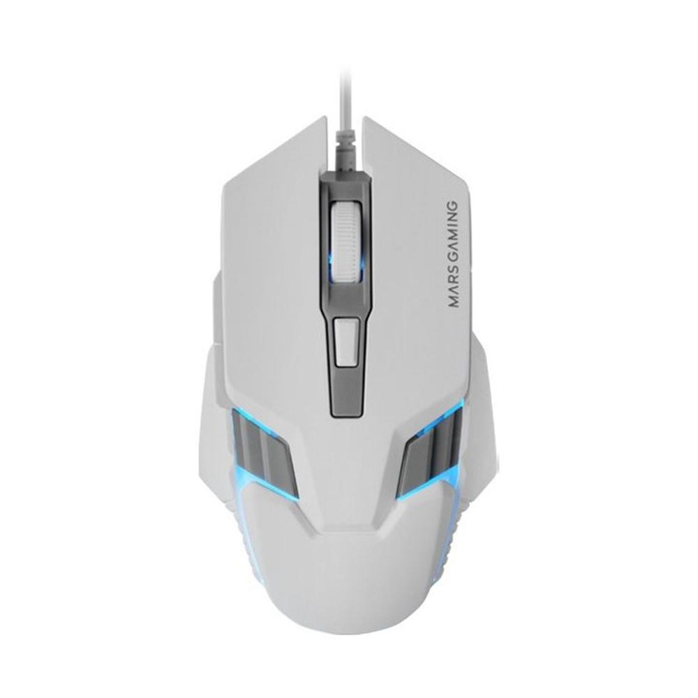 Mars gaming mm024w rgb flow blanco
