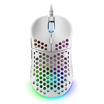 Mars gaming optico usb 7 botones 12800ppp rgb blanco