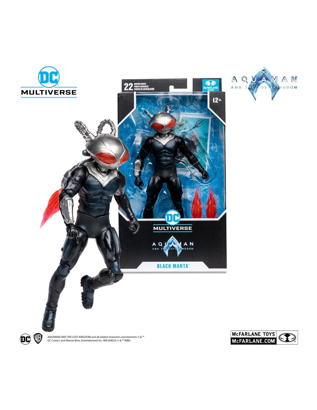 Mcfarlane toys dc aquaman 2 movie 7in - black manta