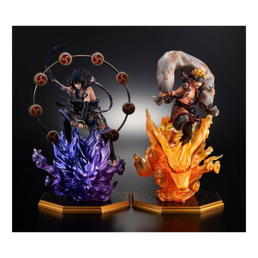 Megahouse naruto shippuden naruto dios del viento + sasuke dios del trueno