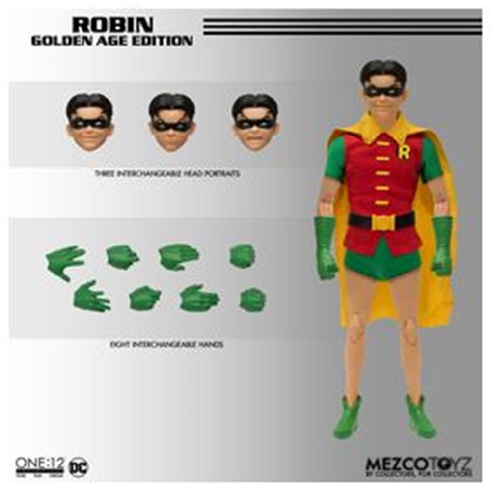 Mezco toyz dc universe one:12 collective robin golden age edition 28cm