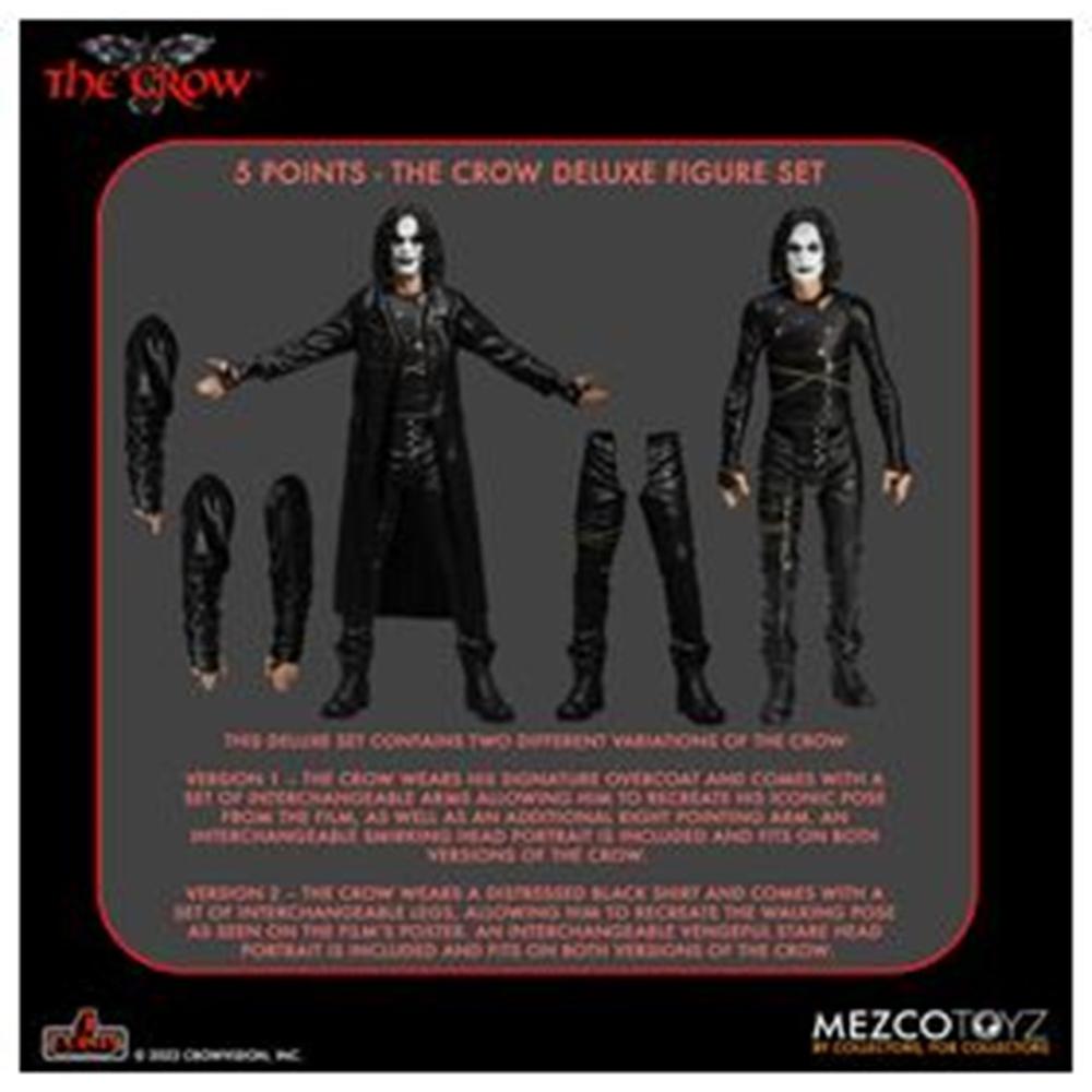 Mezco toyz the crow 5 points the crow deluxe 10cm