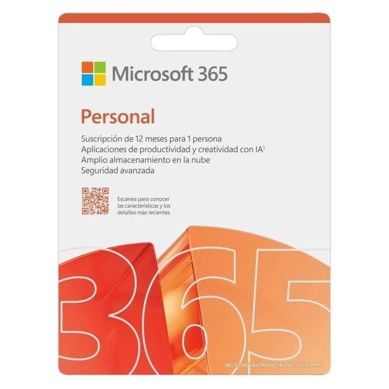 Microsoft 365 Personal - Licencia de suscripción ( 1 año ) - 1 usuario, hasta 5 dispositivos -1TB en nube. Windows, MacOS,Android, iOS - Multilenguaje, ESD lice