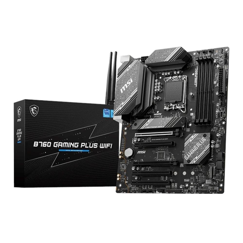 Msi 1700 b760 gaming plus wifi atx - 4 x ddr4 - 4 x sata 6 - 4 x usb 2.0 - 2 x usb 3.2 - 1 x usb tipo c