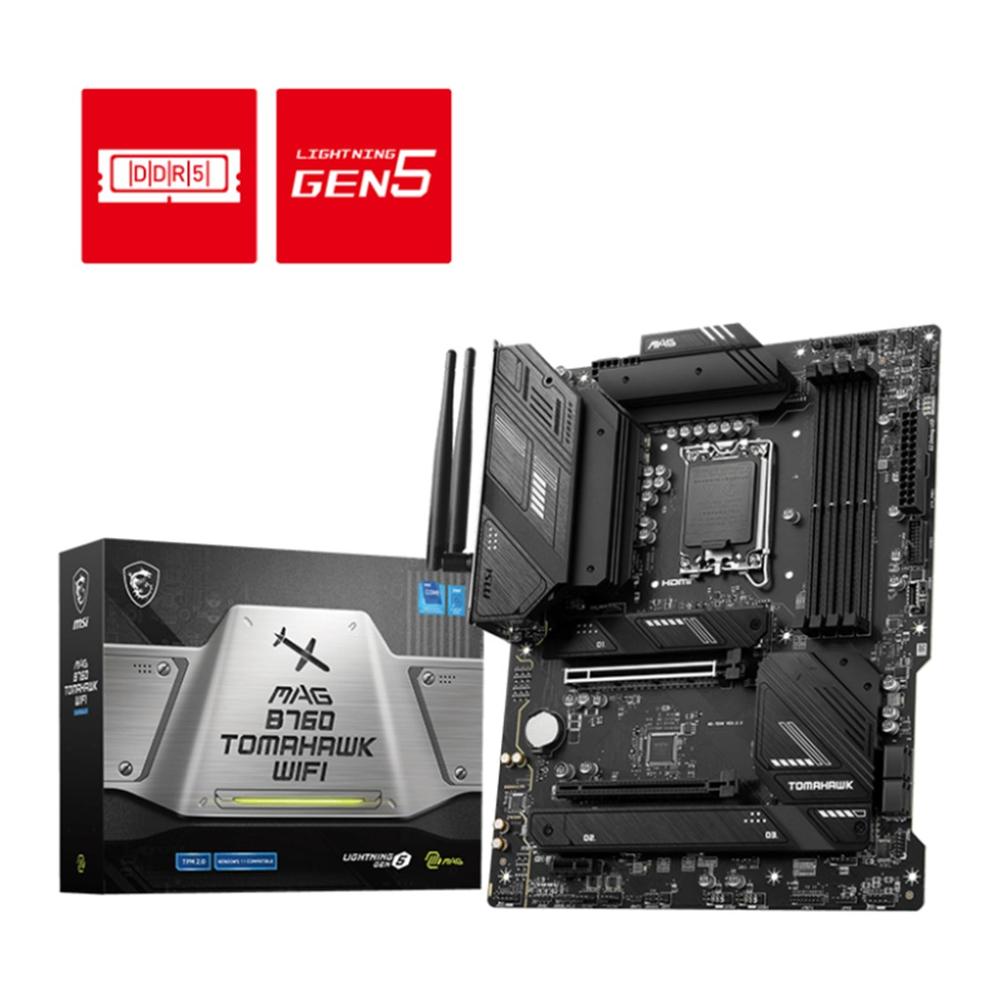 Msi 1700 mag b760 tomahawk wifi - 4x ddr5 - 4x sata 6gb - s 911 - 7d96 - 003