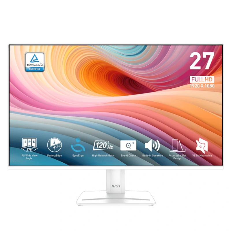 Msi 27 pulgadas mp275w e2 ips 120hz vga hdmi mm blanco