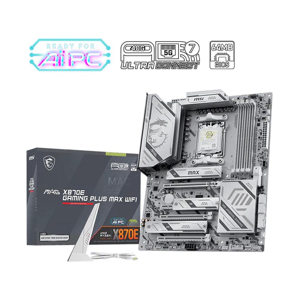 Msi mag x870e gaming max wifi am5 atx - 4x ddr5