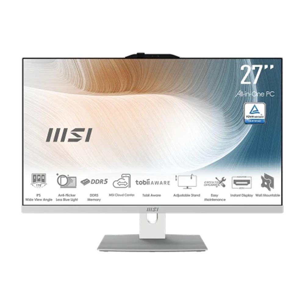 Msi modern am272p 1m - 1423eu core 7 - 150u - 16gb - ssd 512gb - 27 pulgadas fhd - w11p