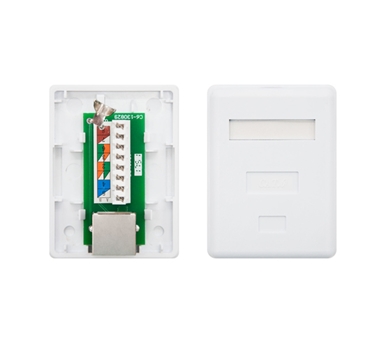 Nanocable ROSETA SUPERFICIE RJ45 CAT.6 FTP 1 TOMA, BLANCO