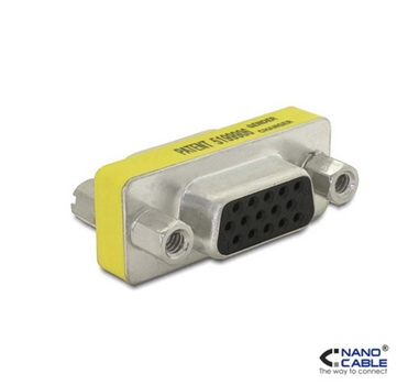 Nanocable - Adaptador VGA a VGA - conexión HDB15 H a HDB15 H