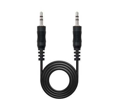 Nanocable - Cable audio estéreo Jack 3.5 M-Jack 3.5 M - Negro - 15m