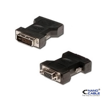 Nanocable - Adaptador DVI a VGA - conexión DVI 24+5 M a VGA HDB15 H