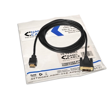Nanocable - Cable DVI a HDMI DVI18+1 M-HDMI A M 3m