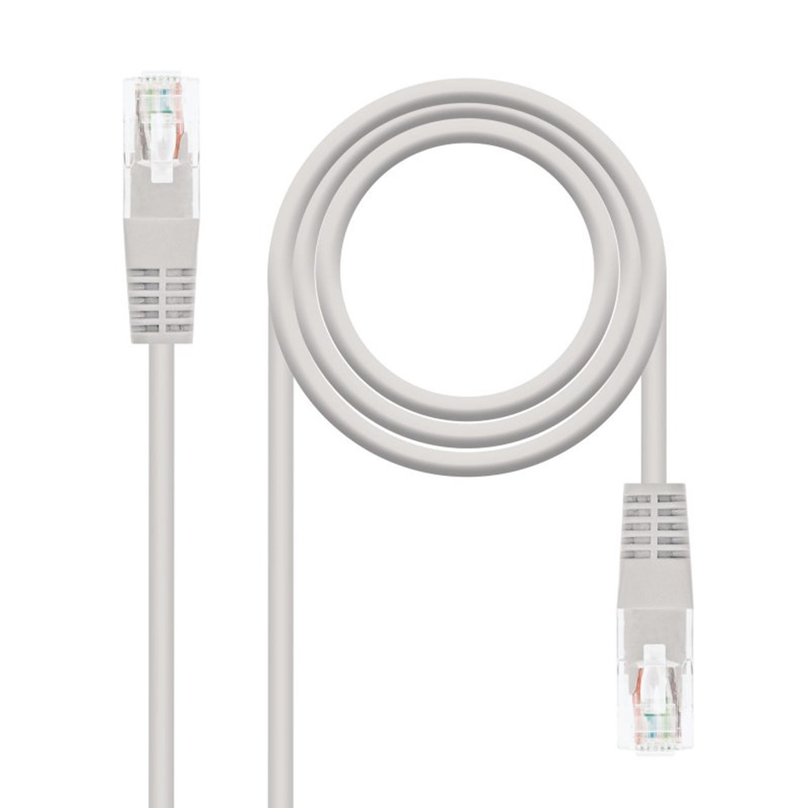 NANO CABLE Cable de Red RJ45 UTP Nanocable 10.20.0401 Cat.6 1m Gris