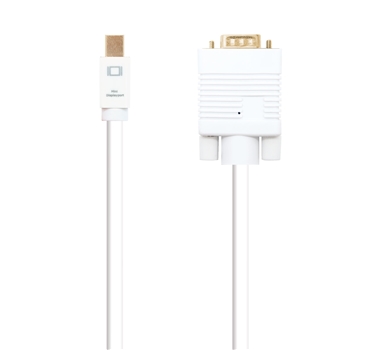 Nanocable - Cable Mini DisplayPort M a VGA M - Blanco - Longitud 3.0 m