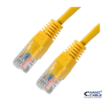 Nanocable - Cable de red latiguillo UTP CAT.6 de 2m - color Amarillo