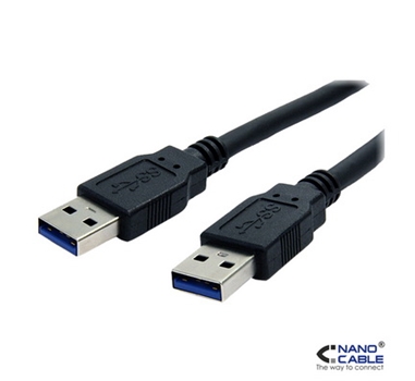 Nanocable - Cable USB 3.0 de 2,0m A M - A M negro