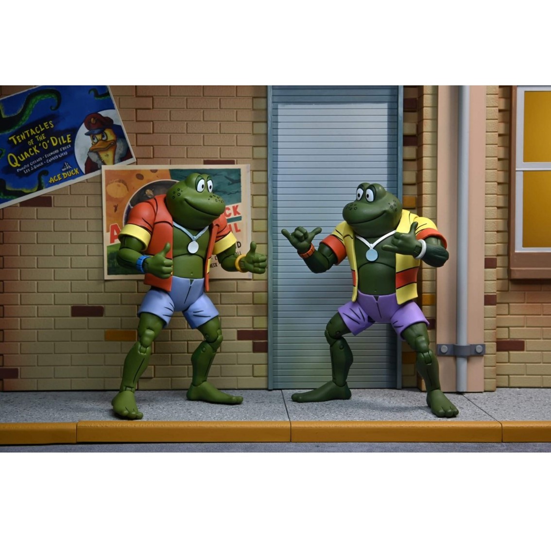 Neca ranas napoleon & atilla 18 cm scale action figure tmnt cartoon re - run