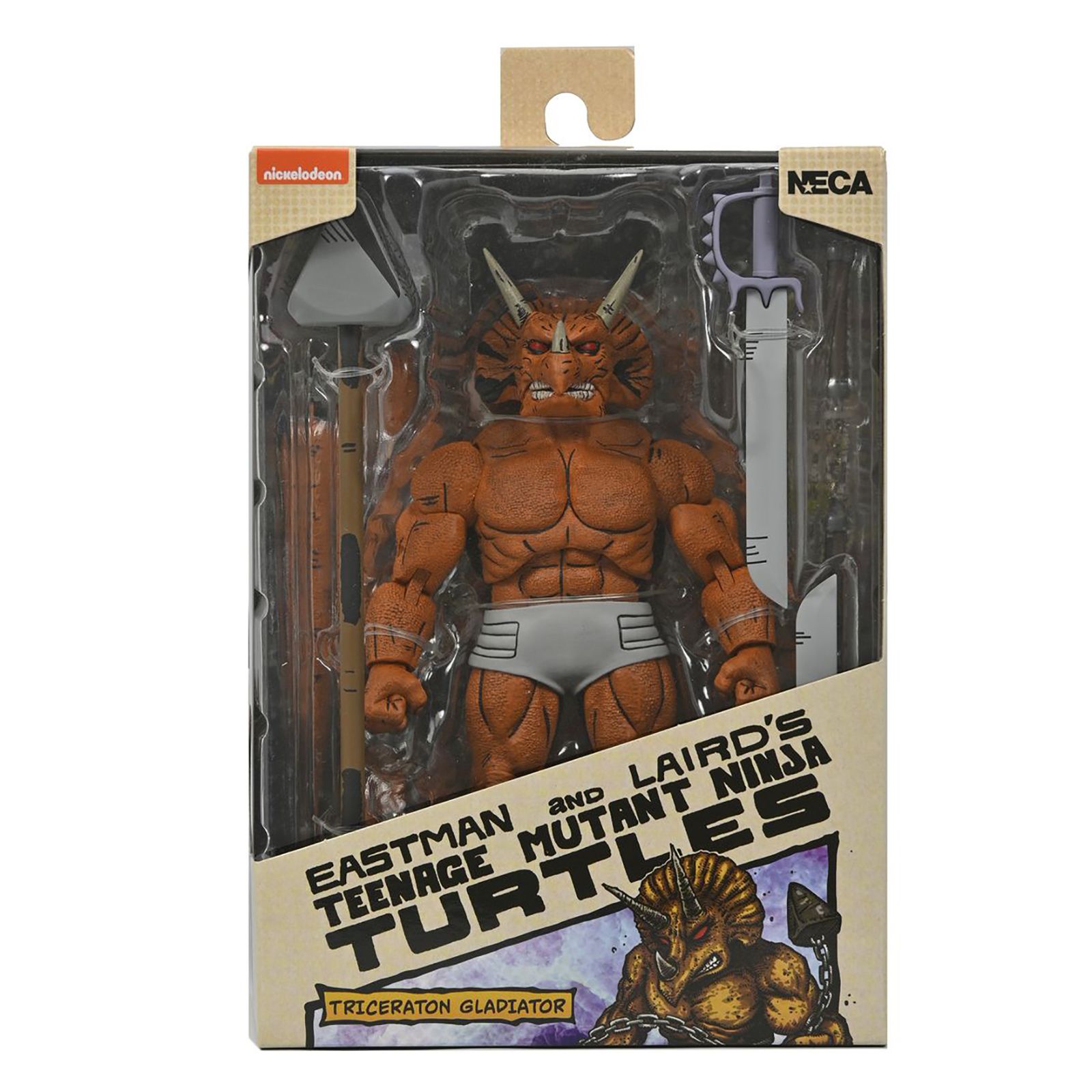 Neca teenage mutant ninja turtles mirage comics triceraton gladiator scale action 18cm