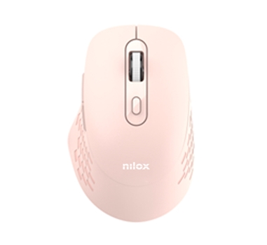 NILOX Ratón Dual Wireless 1600dpi silen. Rosa