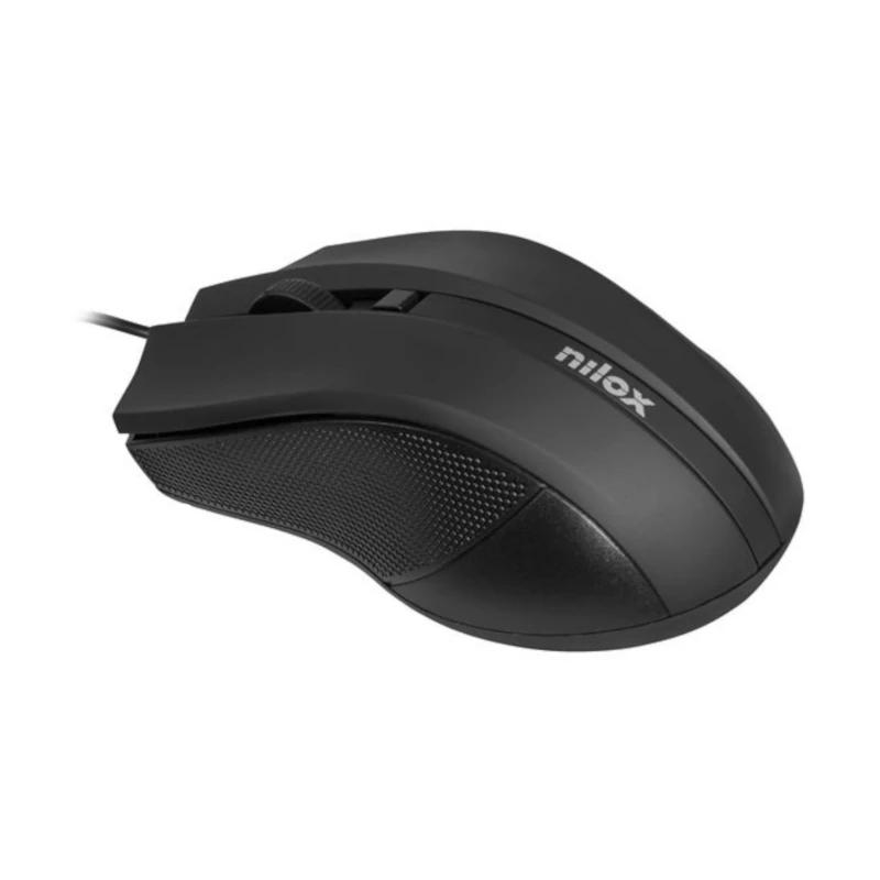 NILOX Ratón MOUSB1002 1600 dpi USB